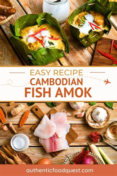 Recipe for Khmer Fish Amok .